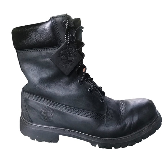 Waterproof Mens Boots Black Nubuck 